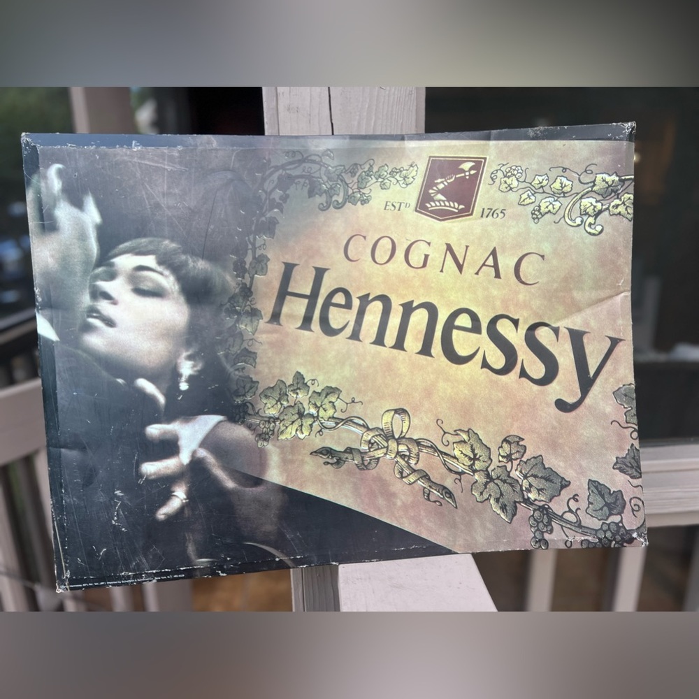 Vintage Hennessy Cognac authentic advertising Metal sign